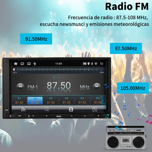 Radio Android 13.0 Gps Mirror Mirror Link Carplay Wifi 7 PLG