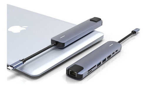 A Hub 8 En 1 Con Usb C A Hdmi Y Ethernet