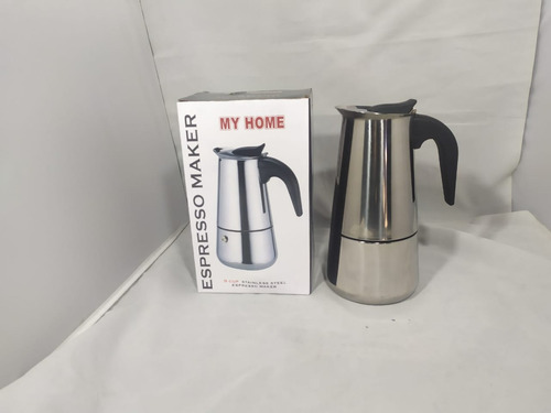 Imagen 2 de 2 de Cafetera Expresso Tipo Greca De Acero Inoxidable