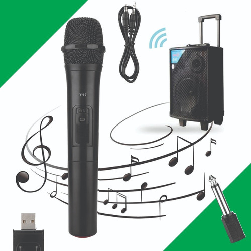 Microfono Inalambrico Recargable Usb Profesional+ Accesorios