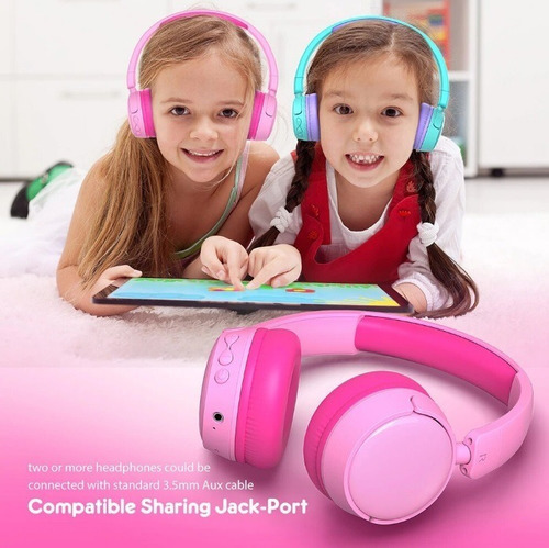 Gorsun Auriculares Para Niños Con Volumen Limitado, Para La Color Rosa
