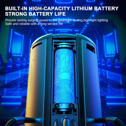 Linterna De Luz Fuerte Para Exteriores Recargable Multiusos