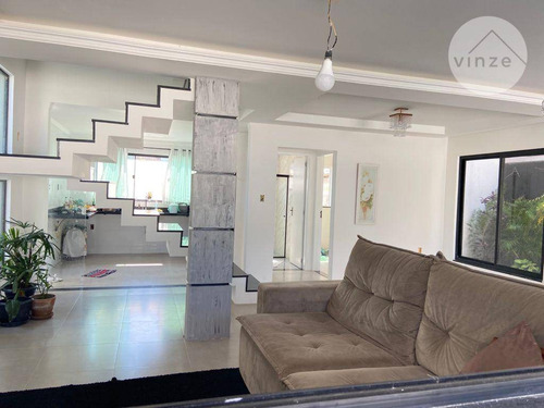 Imagem 2 de 27 de Casa Triplex À Venda Com 190m² De Terreno No Condomínio Advanced Com Portaria 24h, Em Vargem Pequena. - Ca0028