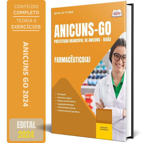 Apostila Prefeitura De Anicuns Go - Farmacêutico(a)