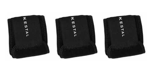 Imagem 1 de 1 de Kestal Munhequeira Protetor Punho Preto (kit C/03)