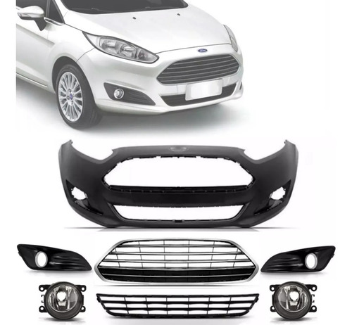 Parachoque Dianteiro Completo New Fiesta Sedan 2014 2015 16