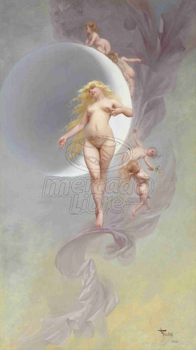 Lienzo Canvas Arte Luis Ricardo Falero Planeta Venus 90x50