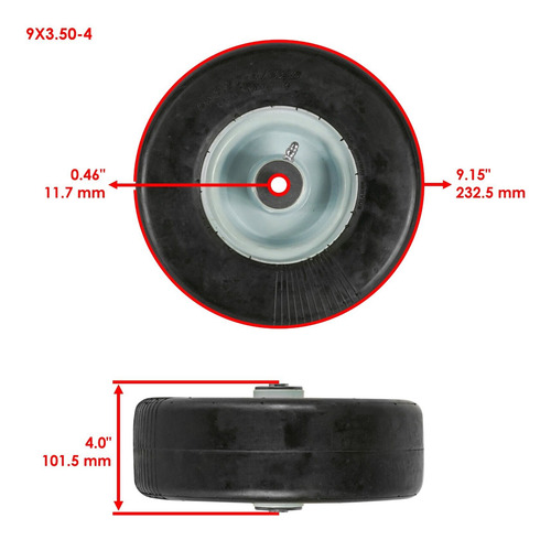 Caltric 1-513807 513648 E513648 175-501 Zero-flat Wheel Cch