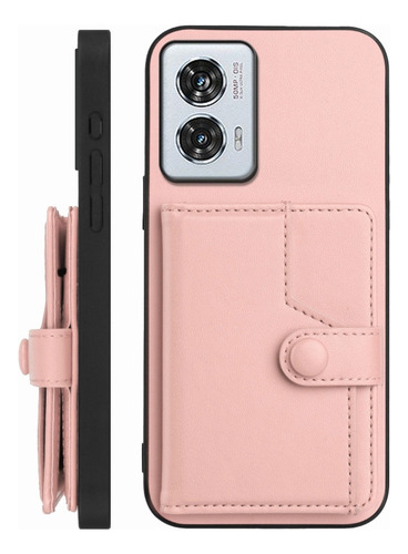Compatible Funda Rfid Con Bolsa De Tarjetas For Motorola Edge 50 Pro P