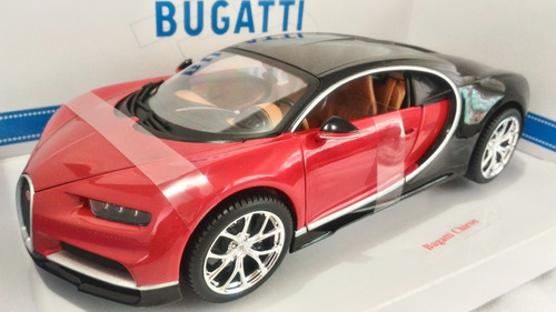 Bugatti Chiron A Escala 1/18 Metálico 