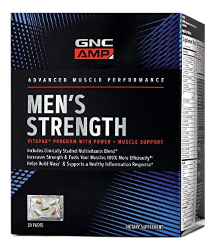 Gnc Amp Vitapak Creatina Fuerza Para Hombre