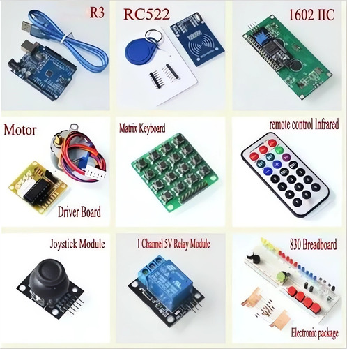 Kit Avanzado Compatible Con Arduino Uno R3 - Completo