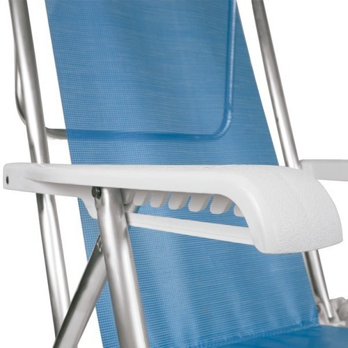 Imagen 4 de 7 de Reposera Silla Mor 8 Posiciones En Aluminio Durable