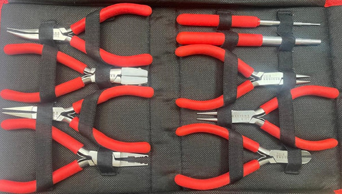 Estuche De Pinzas 8 Pzs Profesional Desings Wire +envio