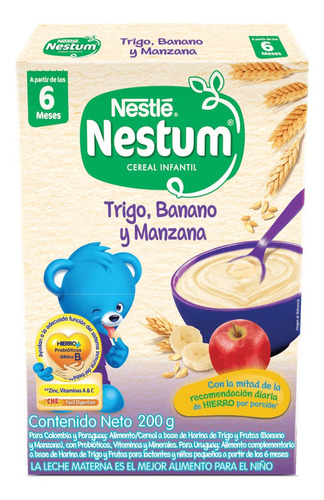 Cereal Infantil Nestum Trigo Banano Y Manzana