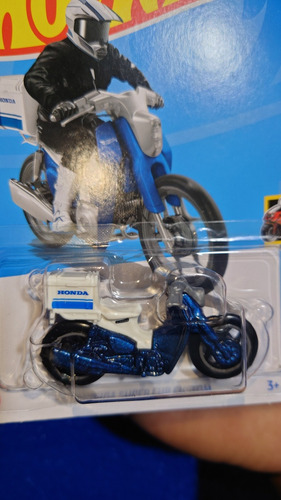 Honda Super Cub Custom Hot Wheels Hw Moto Azul Motocicleta (Usado)