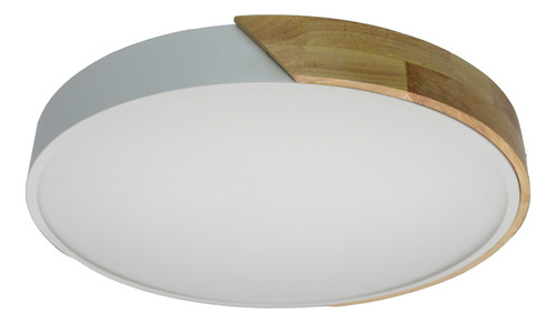Plafon Led 36w Techo Madera Redondo Lampara Lumie Fria Estructura Luz fría