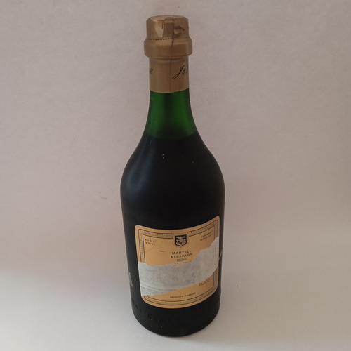Antigua Botella Martell Cognac Vsop Médaillon Años 70s Raro Martell V.s.o.p.