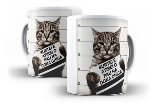 Caneca Dona Chica - Xicara Gato - Surtei