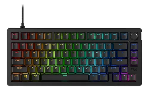 Teclado Gamer Hyperx Alloy Rise 75 Mecánico Sw Red Negro