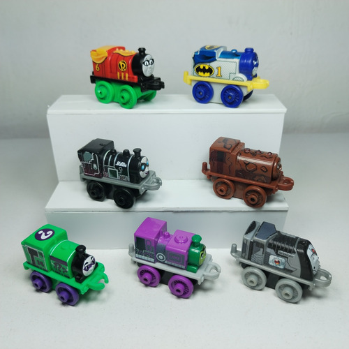 7 Thomas And Friends Plástico Minis Fisher Price Dc Comics (Usado)