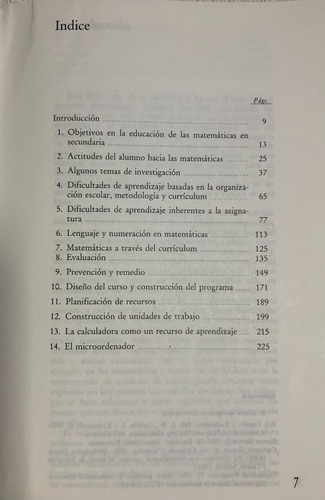 Libro La Enseñanza De La Matematica De 11 A 16 Visor