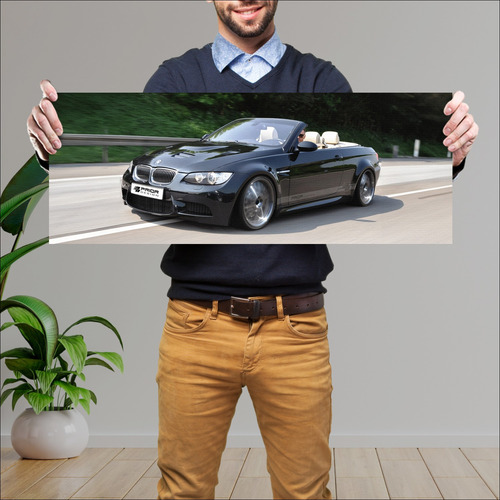 Cuadro 30x80cm Auto 2011 Bmw M3 Convertible By P 869