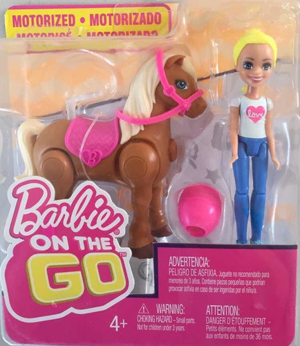 Muñeca Barbie On The Go Pony Mattel