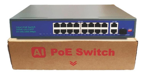 Switch 16 Portas Poe Gigabit Hisource