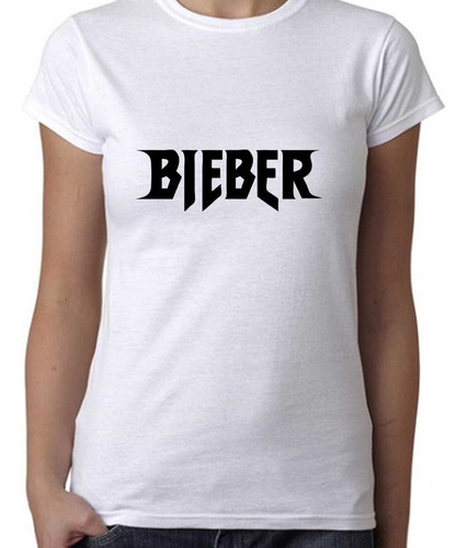 Remera Mujer Justin Bieber 100% Algodón Calidad Premium