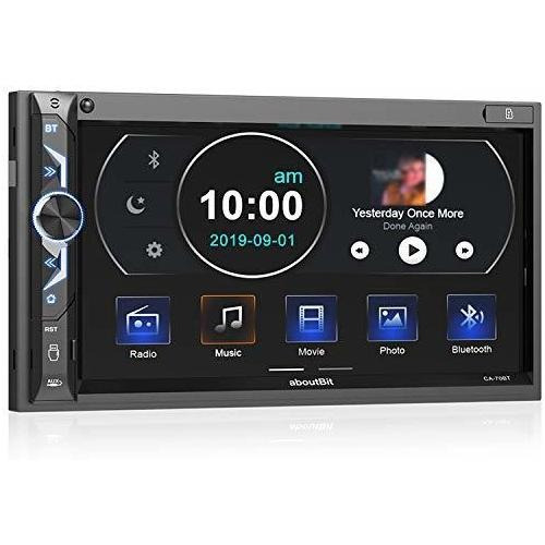 Estéreo P/ Auto Aboutbit Doble Din 7'' Touch Bluetooth 5.0