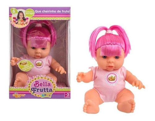 Boneca Bella Fruta Baby 16cm Tutti Frutti Presente Brinquedo