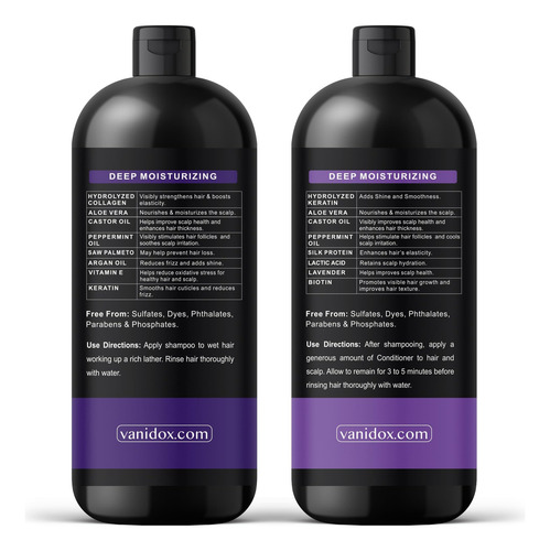 Conjunto De Shampoo E Condicionador Vanidox Tea Tree Lavende