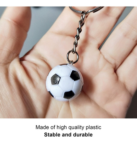 12 Uds Llaveros De Pelota De Fútbol Mini Simulación Colgante