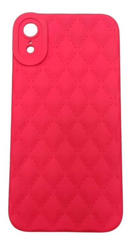 Case Silicona Con Rombos Para iPhone XR