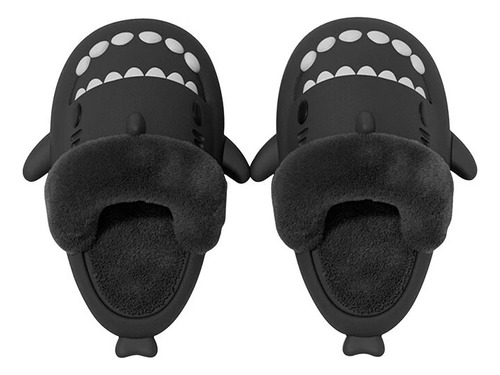 Zapatillas De Felpa De Invierno Furry Shark [f]