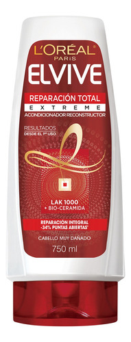 Acondicionador Reparación Total Extreme Elvive L'Oréal 750ml