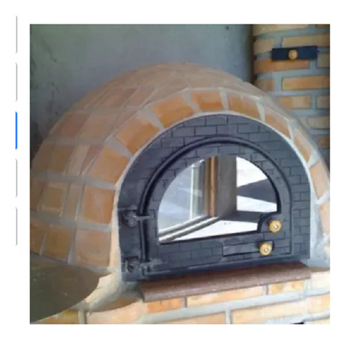 Puerta Fundicion Para Horno A Leña Iglu Con Vidrio