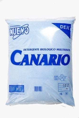 Detergente En Polvo Multiusos Canario Plus 10 Kilos