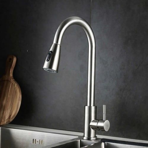 Torneira Gourmet Cozinha Extensível Ducha Duo Monocomando Quente/Frio 360° Bancada Yab