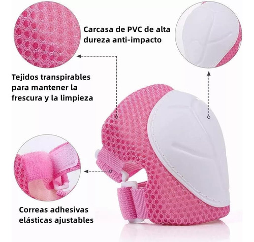 Juego De Casco De Bicicleta Para Niños, Rodilleras, Coderas