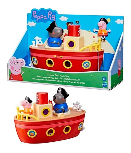 Peppa Pig Barco Pirata Del Abuelo Perro