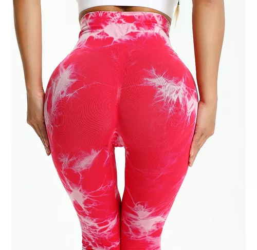 Leggins Deportivos Yoga Mujer Tie Dye Gym Push Up Levanta P