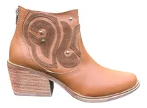 Comprar Botas Texanas Suela Taco Borcegos Cierre Cómodas Mujer