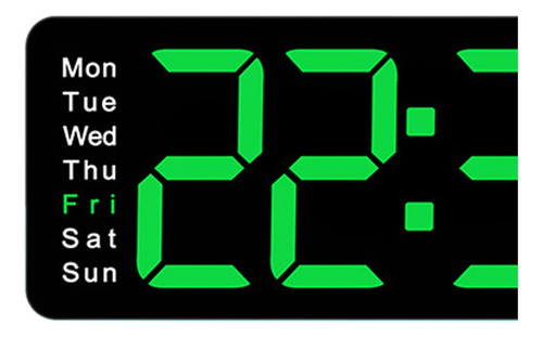 Reloj Digital Reloj De Mesa Brillo Ajustable Mini Verde