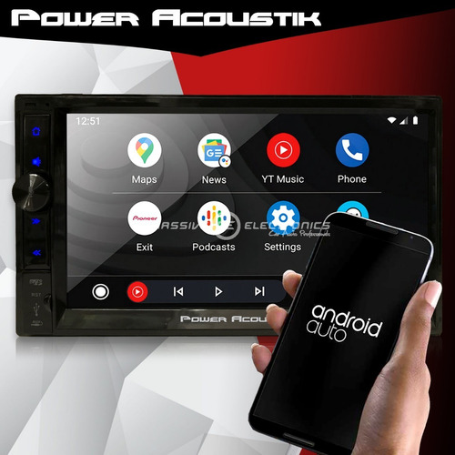 Autoestéreo Pantalla Power Acoustik Cpaa-70d Carplay Android