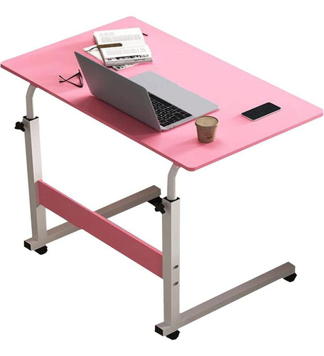 Mesa De Notebook Com Rodinhas Para Cama Sala Quarto Rosa