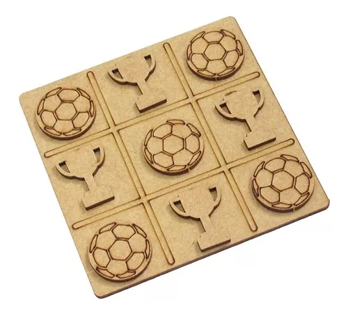 Kit 25 Jogos Da Velha Mdf Decoração Aplique Corte Laser 15cm