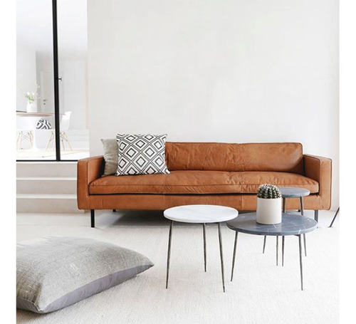 Sofa 3c Sinatra Cuero Café Form