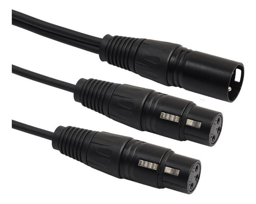 Wu Xlr Mic Conector De Sonido Divisor A 2 Adaptador De 1ft